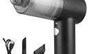 Rankinis belaidis, mini dulkių siurblys su Hepa filtru ir LED lempute-0
