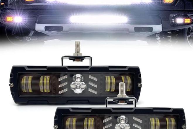 Universalus 6 LED automobilių žibintas-0