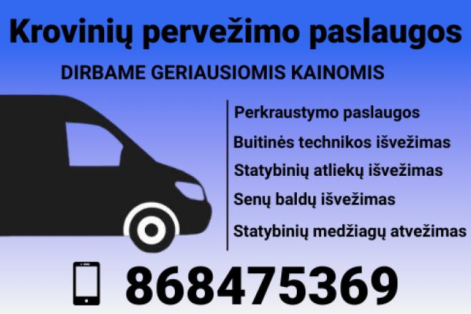 DIRBAME GERIAUSIA KAINA PERKRAUSTYMO ,KROVINIU PERVEZIMAS-0