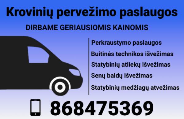 DIRBAME GERIAUSIA KAINA PERKRAUSTYMO ,KROVINIU PERVEZIMAS-0