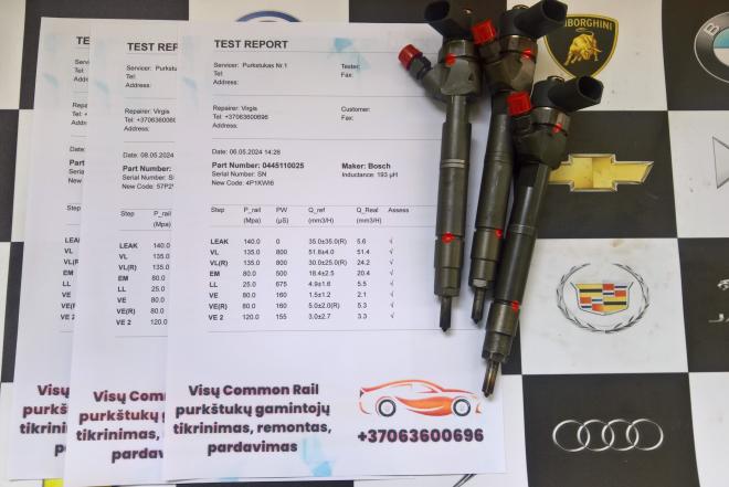 Kuro purkštukai Mercedes-V220. 0445110025-0