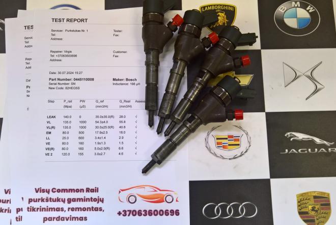 Kuro purkštukai Peugeot-206. 0445110008-0