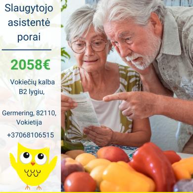 Reikalinga slaugytojo asistentė porai senolių-0