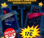 100% medvilninė vaikiška patalynė! Šviečianti tamsoje! Pagaminta Turkijoje!-0