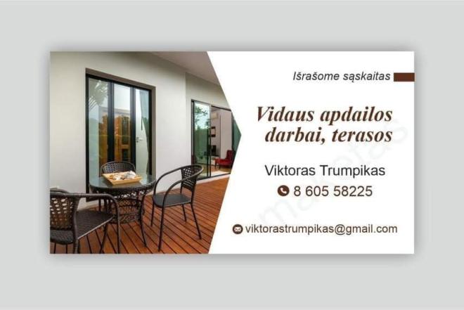Vidaus apdailos darbai, terasos.-0