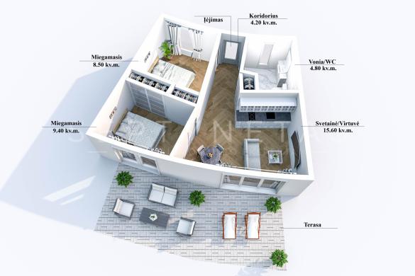 Parduodami apartamentai su vaizdu į upę Šventojoje!-0