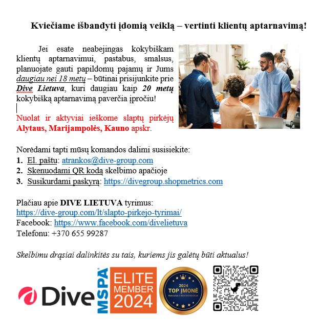 Papildoma veikla Alytaus, Marijampolės, Kauno apskr.-0