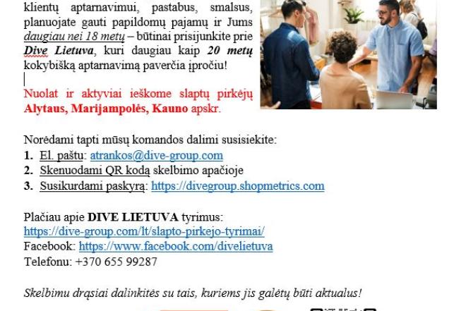 Papildoma veikla Alytaus, Marijampolės, Kauno apskr.-0