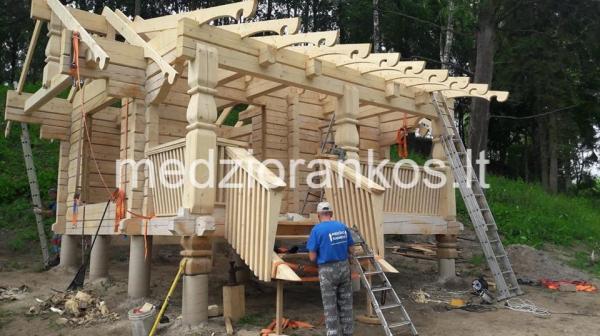 Rankų darbo rąstiniai, skydiniai, karkasiniai namai ir pirtys-3