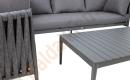Lauko baldų komplektas BREMEN: stalas, sofa ir 2 foteliai, su pagalvėlėmis-3