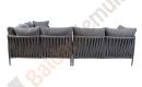 Lauko sofos komplektas BREMEN: stalas ir kampinė sofa-2