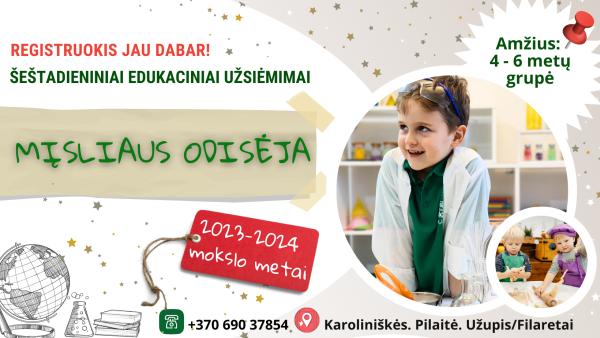 Mįsliaus odisėja - tai šeštadieninė mokyklėlė - mokslo, kūrybos, matematikos, technologijų, inžinerijos, istorijos, kultūros, savęs ir kitų pažinimo kelionė-0