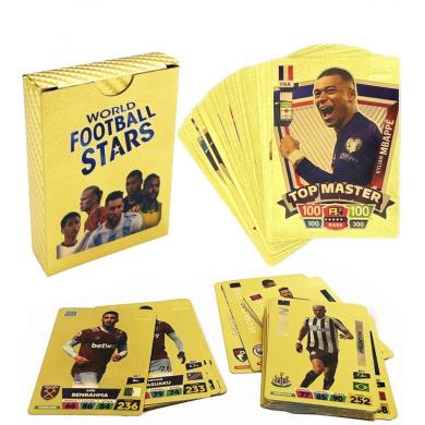 Futbolo kortelių rinkinys - World Football Stars, 50vnt.-0