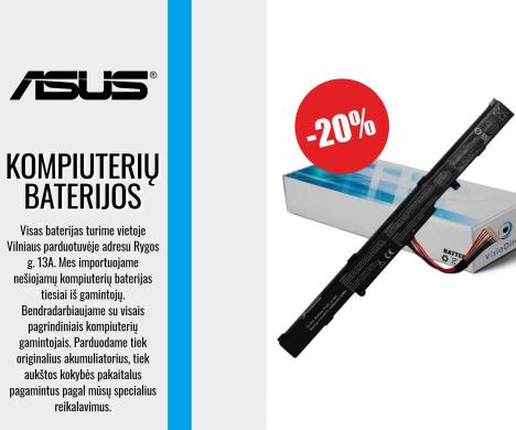 Asus Kompiuterių baterijos - Didelis pasirinkimas-0