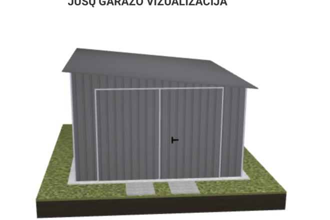 Akcija! Garažas 4x5- nemokamas pristatymas visoje Lietuvoje!-0