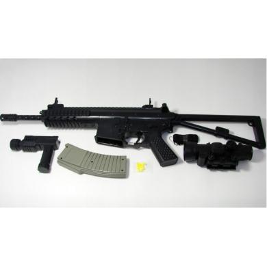 Pasunkintas Airsoft automatas G36 su reguliuojama optika ir prožektoriumi-1
