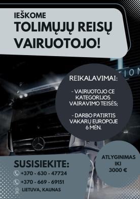 Tolimųjų reisų vairuotojas-0
