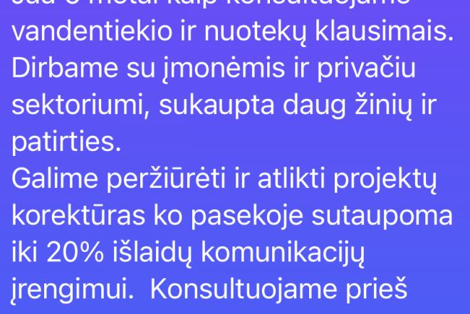 Konsultuojame vandentiekio ir nuotekų klausimais-0