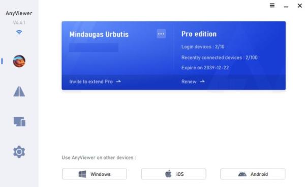 Anyviewer professional licenzija iki 2035-12-19-0