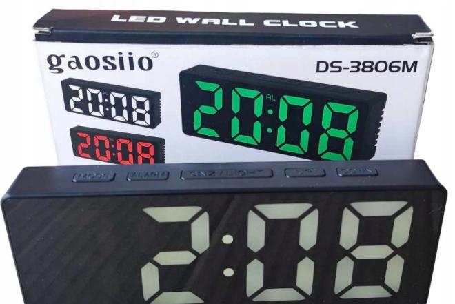 LED elektroninis stalinis laikrodis DS-3806M-0