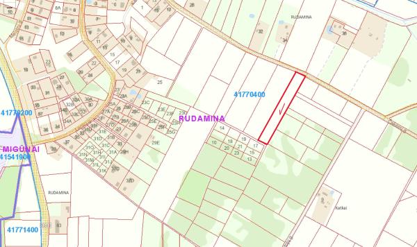 0,9899 ha žemės sklypas Vilniaus r. sav., Rudaminos sen., Katkų k.-1
