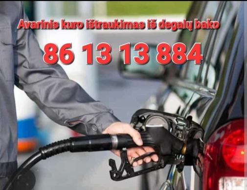Avarinis kuro išsiurbimas iš bako.-1