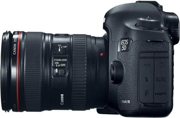 Canon EOS 5D Mark III 22,3 MP viso kadro CMOS skaitmeninis SLR fotoaparatas su EF 24-105 mm f4 L yra USM objektyvas juodas-1