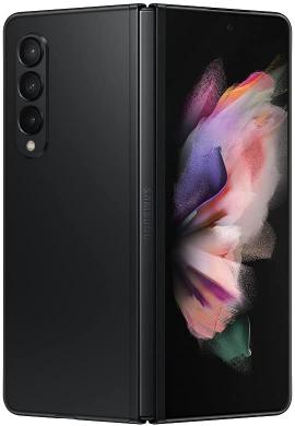 Samsung Electronics Galaxy Z Fold 3 5G“ gamykloje atrakintas „Android“ mobilusis telefonas JAV versijos išmanusis telefonas planšetinis kompiuteris „2-in-1“ sulankstomas dvigubas ekranas po ekranu, kamera 256 GB saugykla, fantominė juoda-1