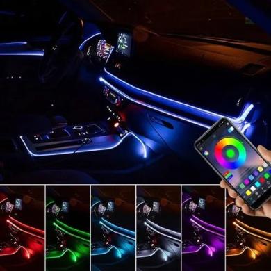 Automobilio LED RGB vidaus apšvietimas-1