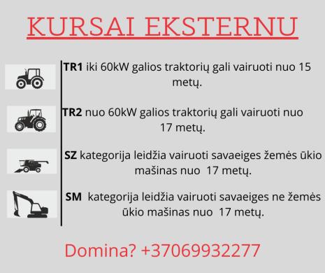 Traktorininkų kursai eksternu❗-0