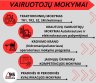 Kviečiame registruotis į mokymus:-0
