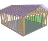 42m2 Garažas 1408 Eur + PVM. Supjautas Karkasas-0