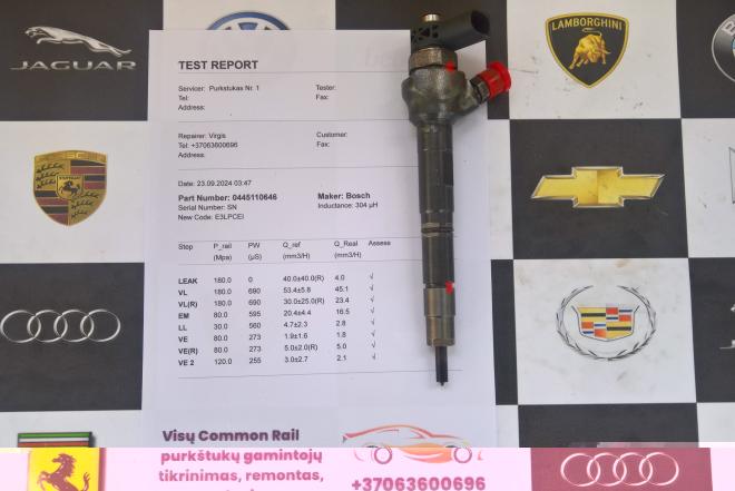 Kuro purkštukas Audi-A1. 0445110646-0