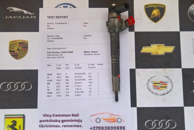 Kuro purkštukas Audi-A6. 0445110646-0