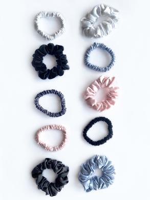 100% Mulberry šilko plaukų gumelės-4