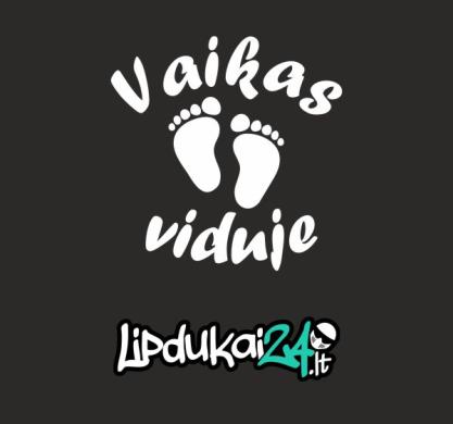 Lipdukai Vaikas automobilyje-3