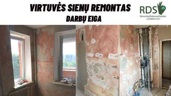 Vidaus apdailos darbai, statybos darbai-4