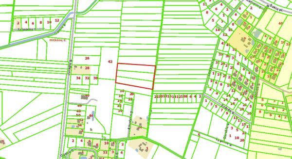 Parduodami 3 sklypai po 50 a. Mitkūnų k., Kalvės g., Kauno r.-3
