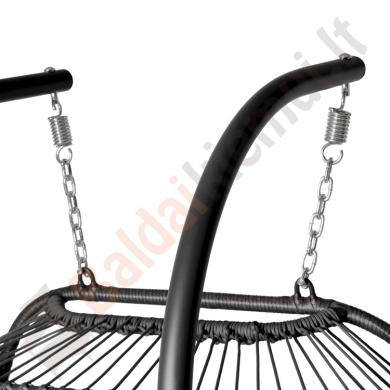 Kabanti kėdė YOYO dviejų vietų su minkšta dalim 152x107xH198cm-3