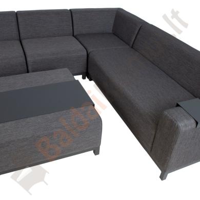 Lauko sofos komplektas BONNAT su stalu, kurį galima naudoti kaip pufą-3
