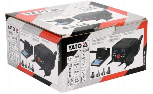 Karšto oro Litavimo stotelė YATO 480°C, YT-82458-2