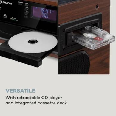 Retro plokštelių grotuvas su Dab+, Fm, Usb, Sd-3