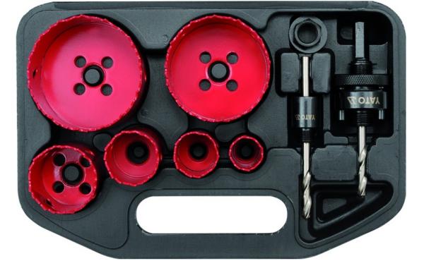 Karūnų rinkinys YATO, YT-3380 22-73 mm 8vnt-1