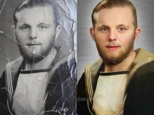 Senų nuotraukų atkūrimas Senos nuotraukos atkūrimas-0