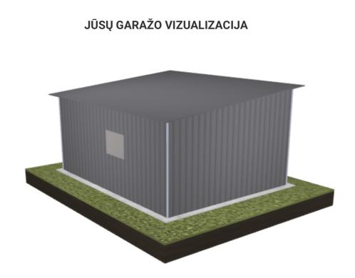 Akcija! Garažas 4x5- nemokamas pristatymas visoje Lietuvoje!-1