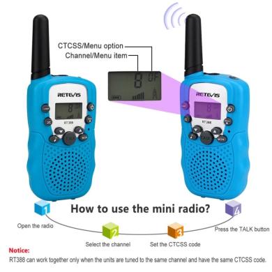 Racijos - Radijo stotelės Walkie Talkie 2 vnt.-2