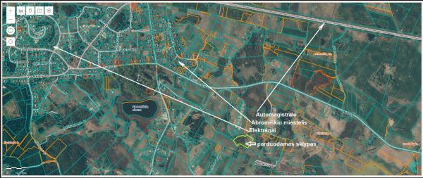 PARDUODAMAS 1,54 HA ŽEMĖS SKLYPAS, ELEKTRĖNŲ SAV. ABROMIŠKĖSE, SANATORIJOS G.-1