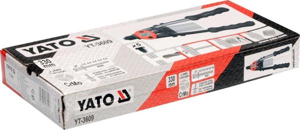 Kniediklis 3,2-6,4 mm kniedėms, 330 mm Yato YT-3609-2