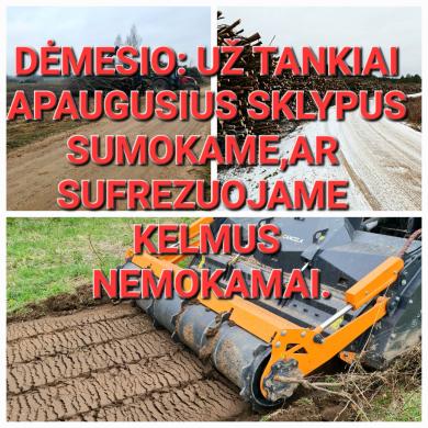 Apleistų sklypų tvarkymas, kelmų frezavimas-0