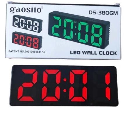 LED elektroninis stalinis laikrodis DS-3806M-1